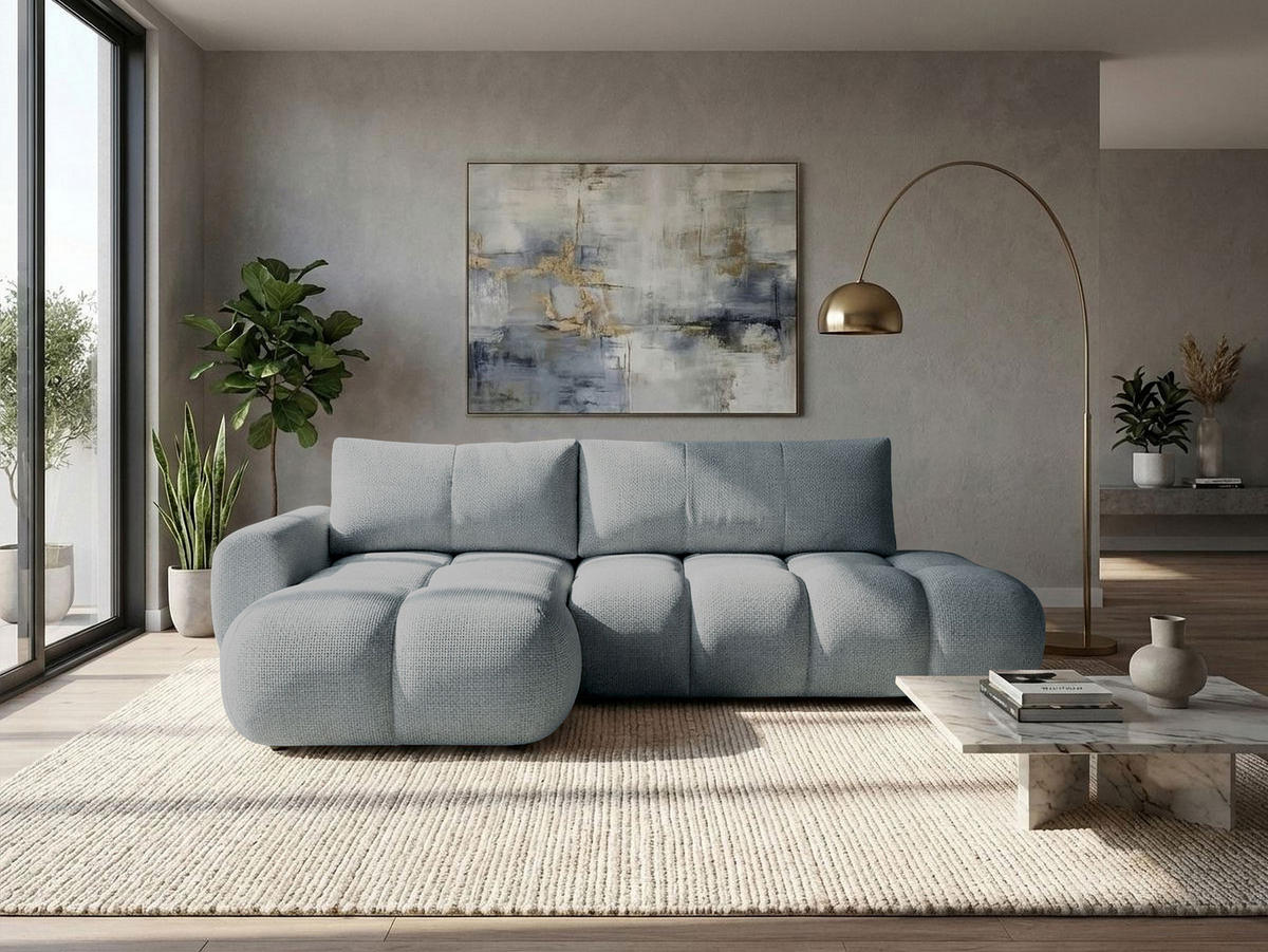 ECKSOFA Mitto O, Seite: Links - Schwarz/Grau, Holz/Kunststoff (285/172cm) - MIRJAN24