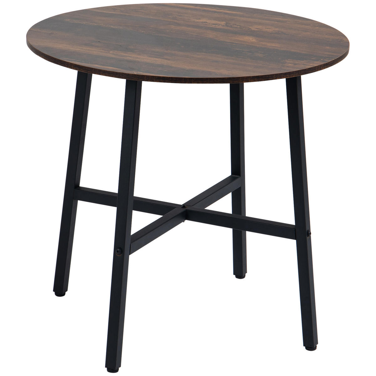 ESSTISCH Rustikal-Braun 1 Stück - Braun, Naturmaterialien (80/80/76cm) - GiPP