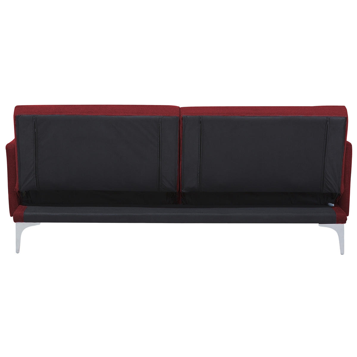 3-SITZER-SCHLAFSOFA Polyester Rot Lucan - Dunkelrot, Textil (190/75/90cm) - Beliani