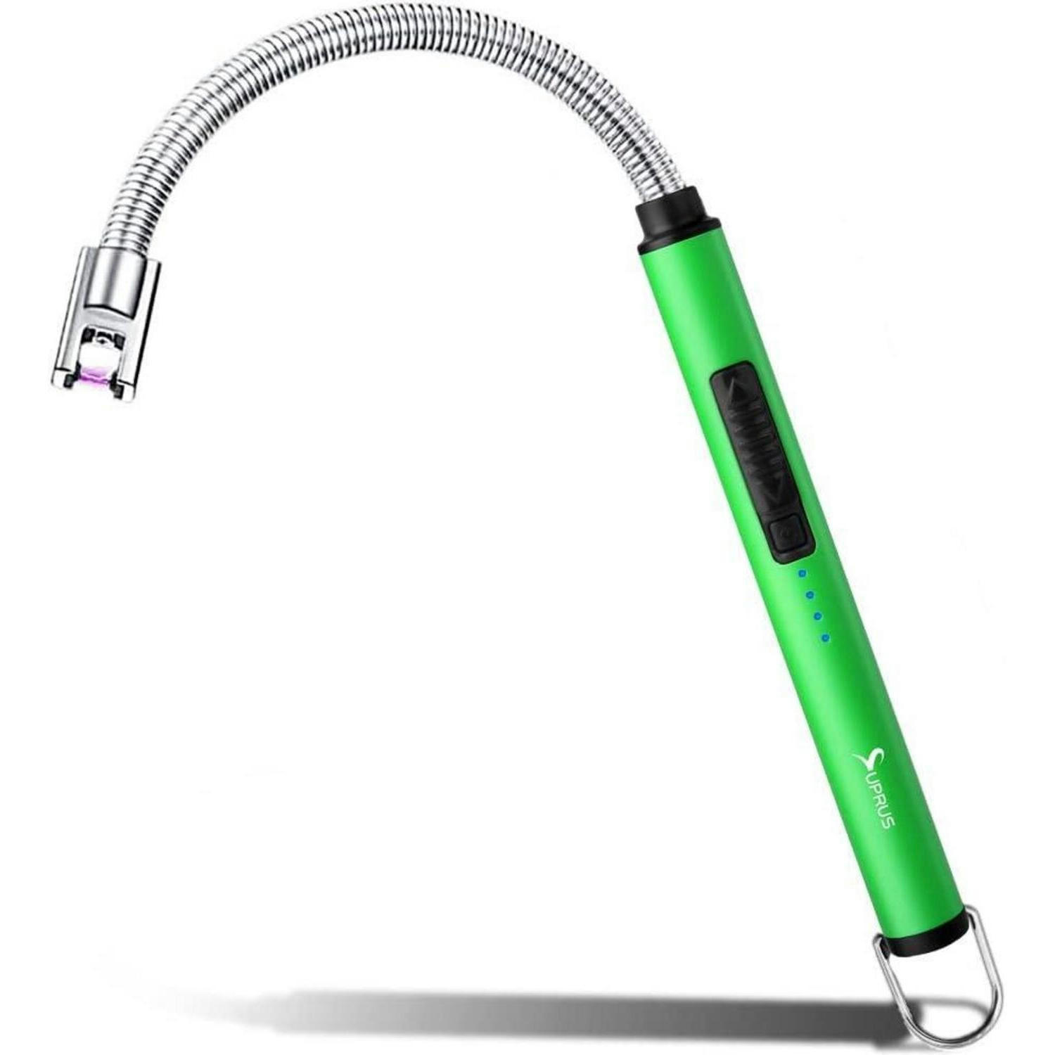 KERZENANZÜNDER elektrisch mit flexiblem Hals grün - Grün, Metall (4.3/1.7/26.7cm)