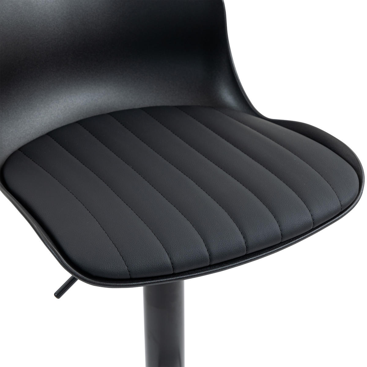 BARHOCKER DE-36838 2er-Set höhenverstellbar Schwarz - Schwarz, Metall (44/80/43cm) - ComfortXL