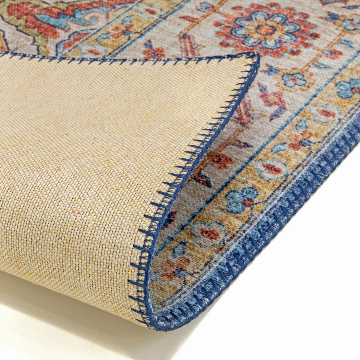 TEPPICH Design englische Nahtverarbeitung beige - Beige, Textil (160/230cm) - AFK Living