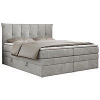BOXSPRINGBETT PREMIUM 10 KING 120/200 Hellgrau Struktur - H3 - Hellgrau, Holz/Textil (120/200cm) - MKS