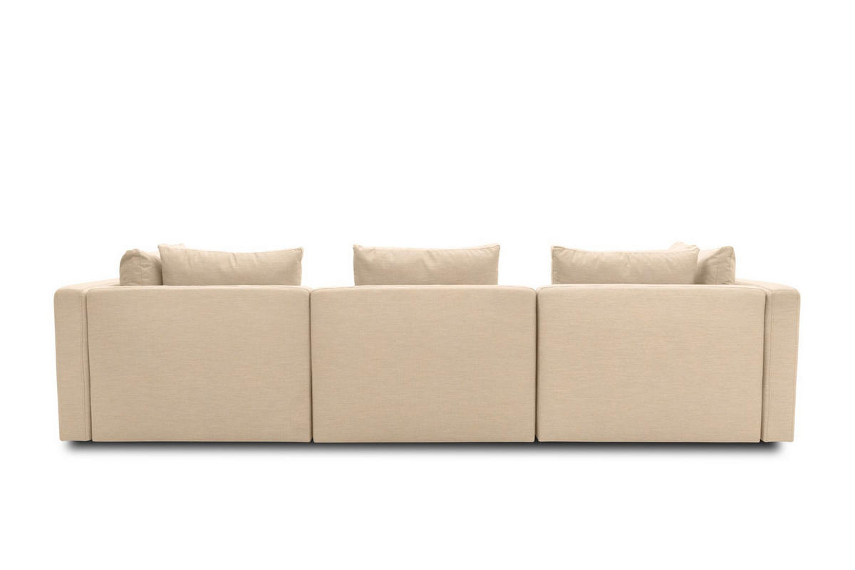 GARTENLOUNGE-SET 1 Bozhana 312x67x174 mit Outdoorbezug in beige - Beige, Kunststoff (312/67/174cm) - 58aufmkessel