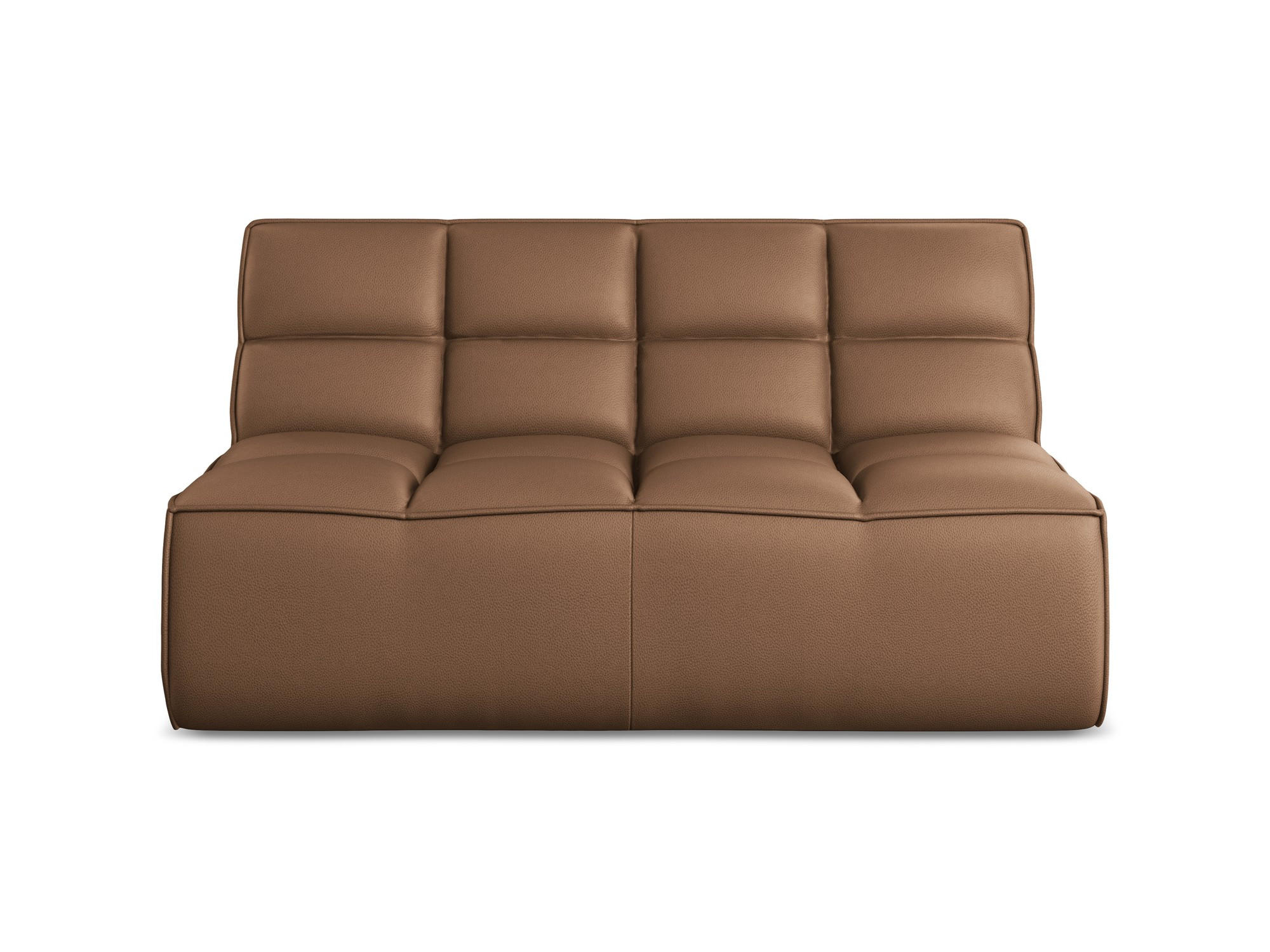 2-SITZER-SOFA Kunstleder Braun - Lila/Schwarz, Leder/Kunststoff (160/75/93cm) - Makamii