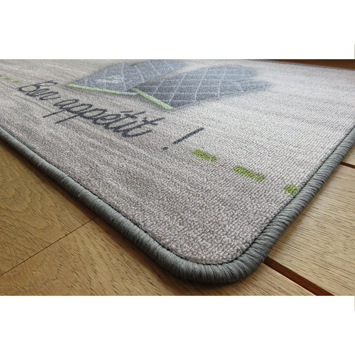 KÜCHENMATTE mit dem Motiv "Guten Appetit" - Braun, Textil (50/120cm) - Calicosy