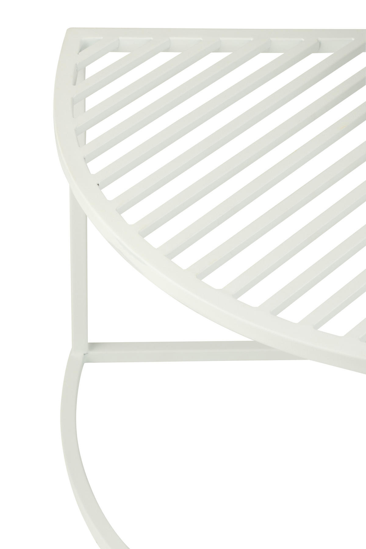 BEISTELLTISCH OUTDOOR RUND Weiß - Weiß, Metall (60/60/45cm) - J-Line