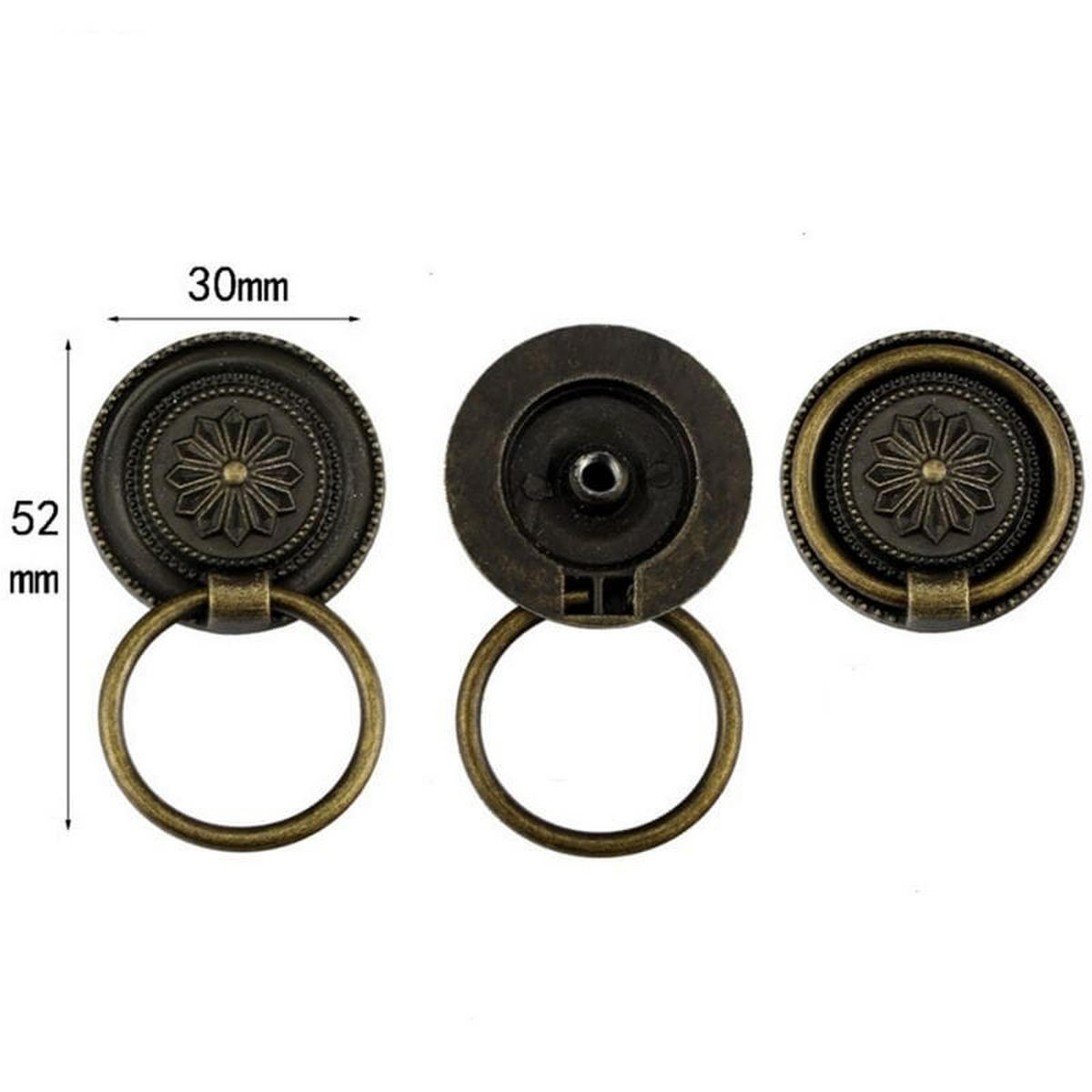 SCHRANKKNOPF Bronze 8er-Set - Orange, Metall (3/1/5.2cm)