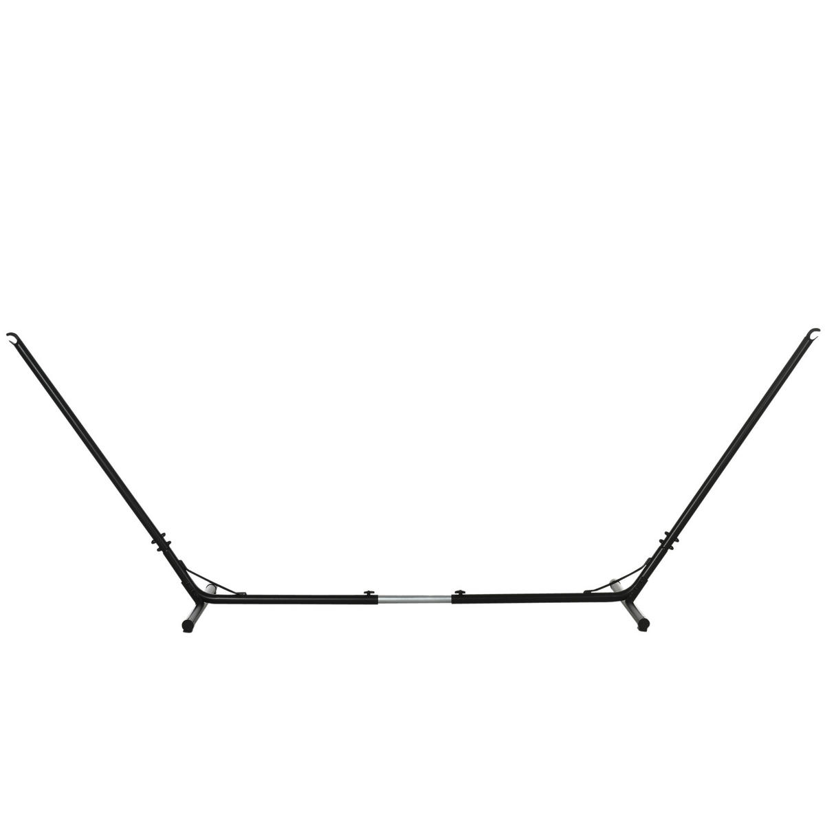 STOJAN NA HÁJOVOU SÍŤ, kov, černý - černá, kov (388/109/116cm) - Outsunny