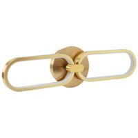 WANDLEUCHTE Krang 50x2x14 cm - Goldfarben, Metall (50/14/2cm) - Beliani