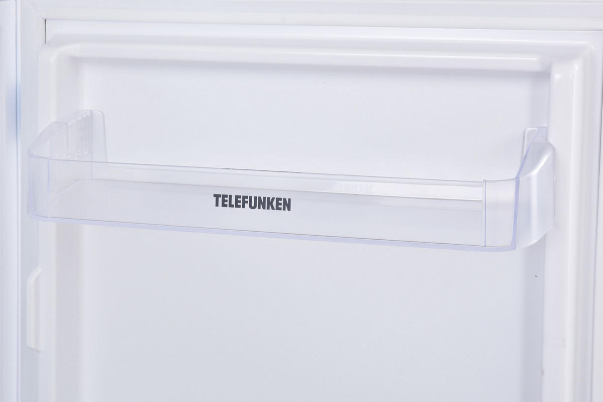 KÜHLSCHRANK Einbau, mit Gefrierfach, 122cm Nische, Schlepptür-Technik, 187 Liter Nutzinhalt - Weiß, Glas/Kunststoff (54/122.5/54.5cm) - Telefunken