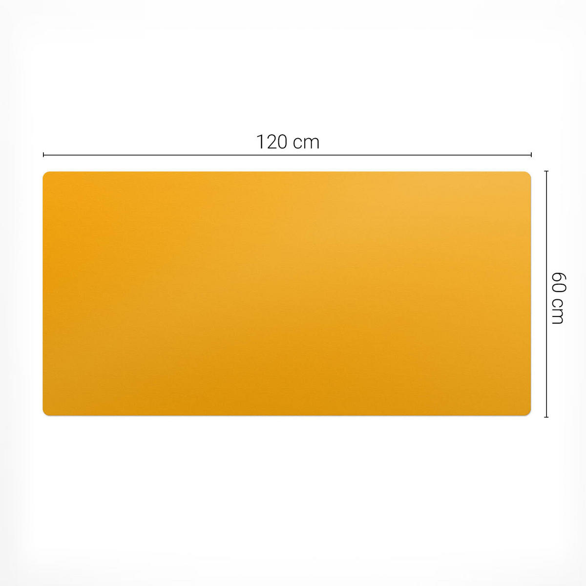 SCHREIBTISCHUNTERLAGE 120x60 cm Orange - Orange, Kunststoff (1.6/120/60cm) - Wallfluent