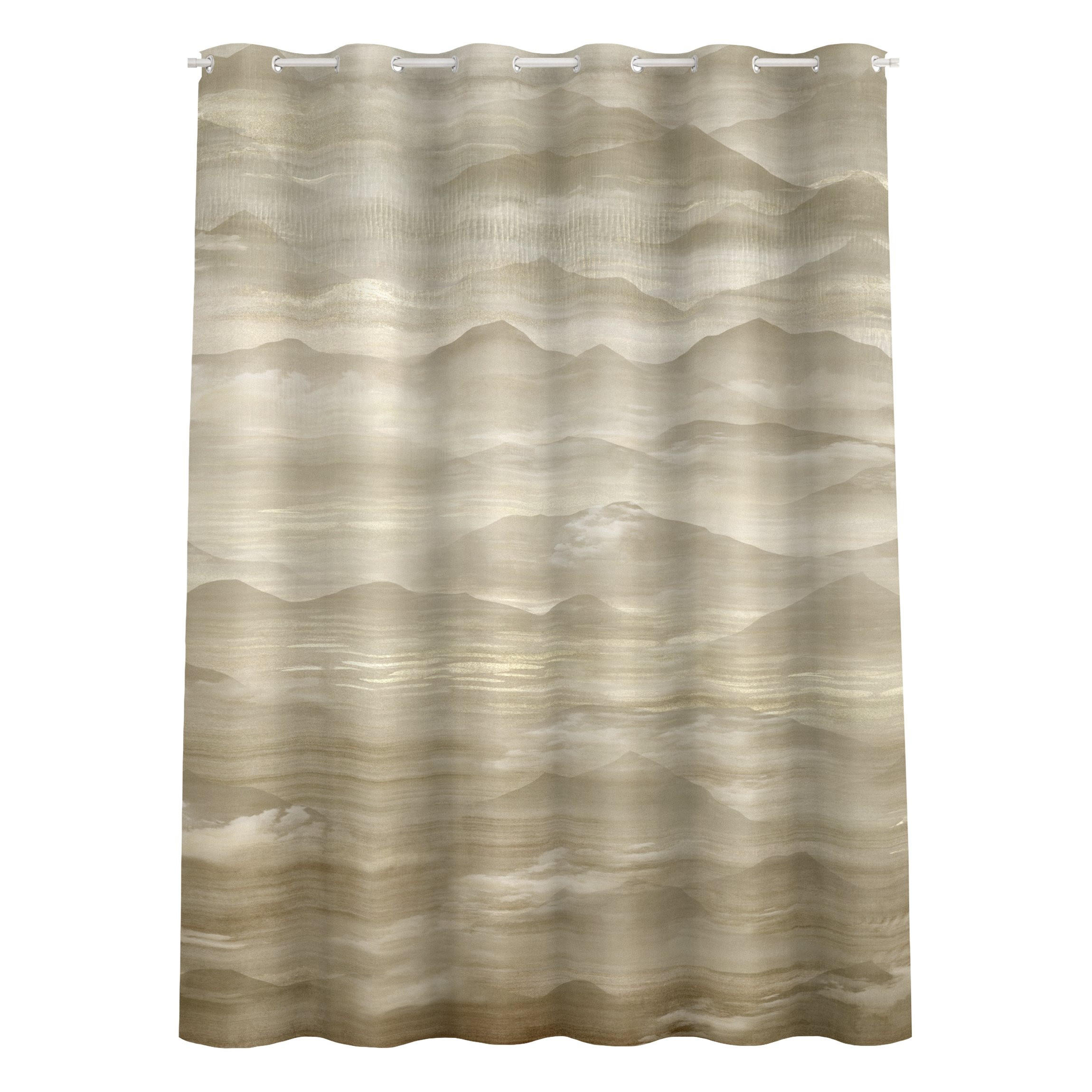 Bilderwelten Duschvorhang Beige 180x200 cm
