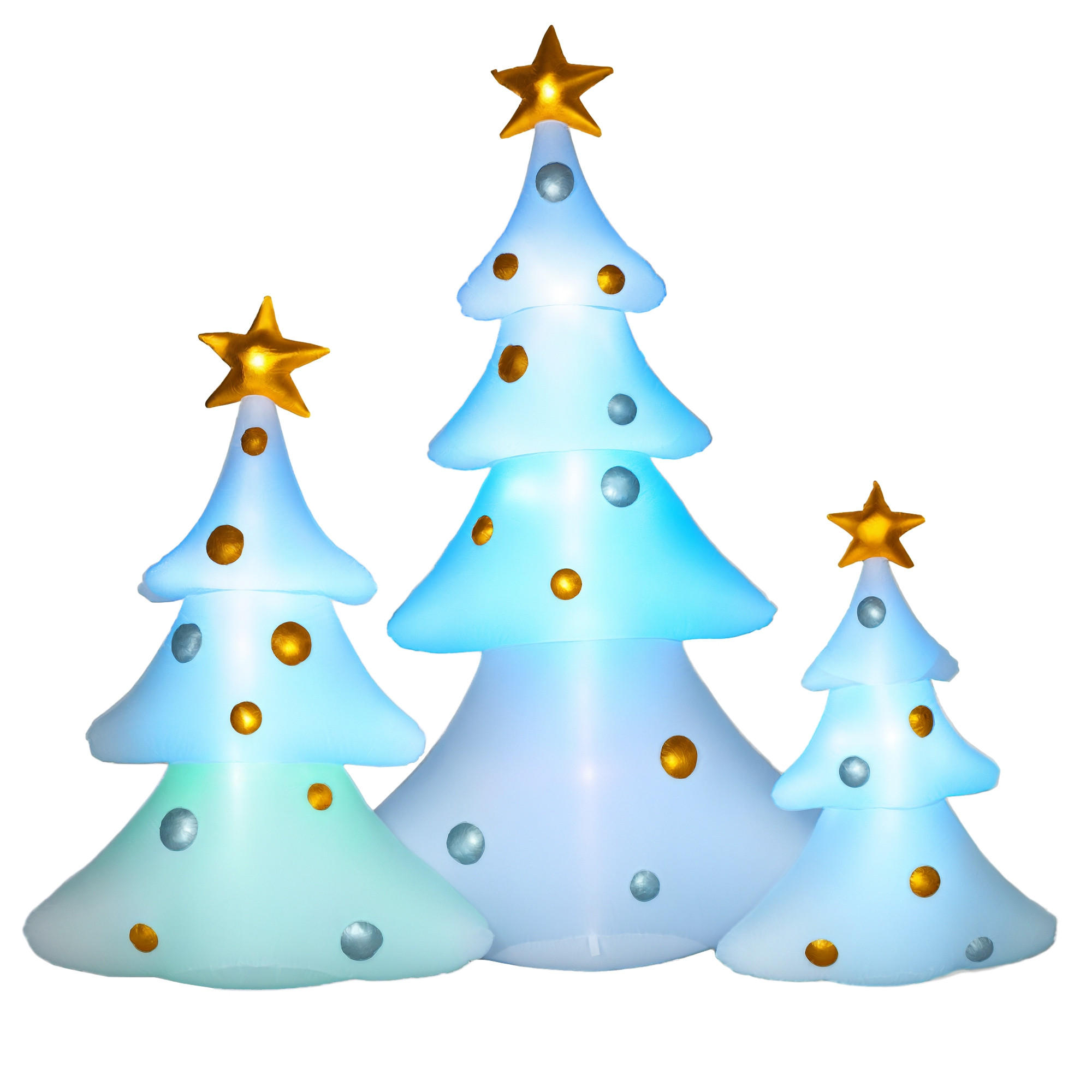XXXLutz Weihnachtsbaum Mehrfarbig 77x210x239 cm