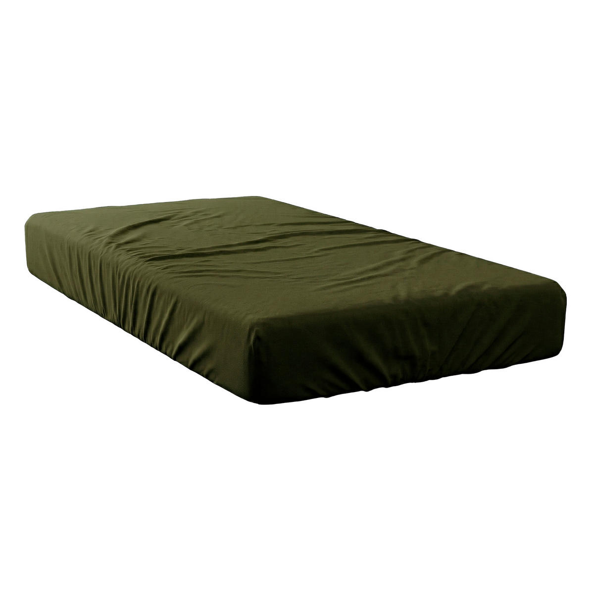 SPANNBETTTUCH basic 200x200x32 cm olivgrün - Olivgrün, Textil (200/200cm) - Happy Friday