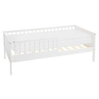 KINDERBETT mit Matratze 80x160 cm Weiß - Weiß, Holzwerkstoff - ML-DESIGN