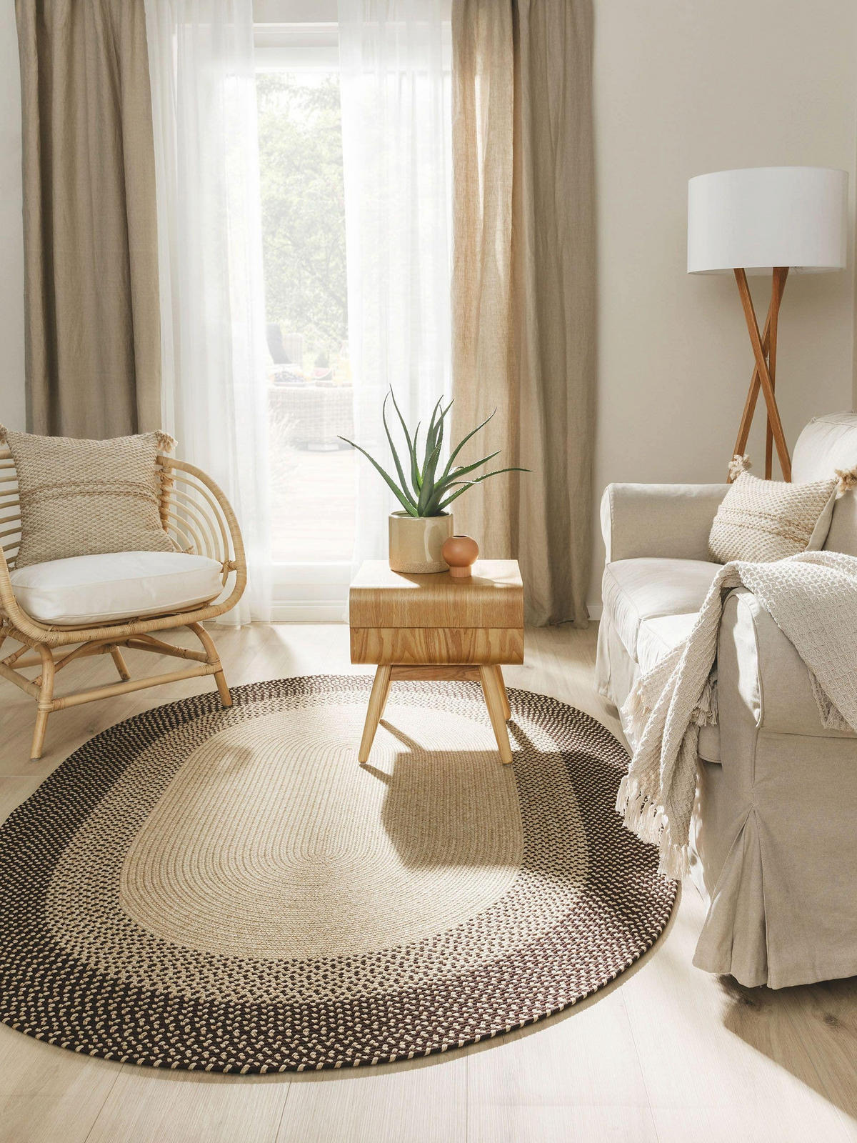 OUTDOORTEPPICH Nandi Braun 140x200 cm - Braun, Textil (140/200cm) - benuta Nest