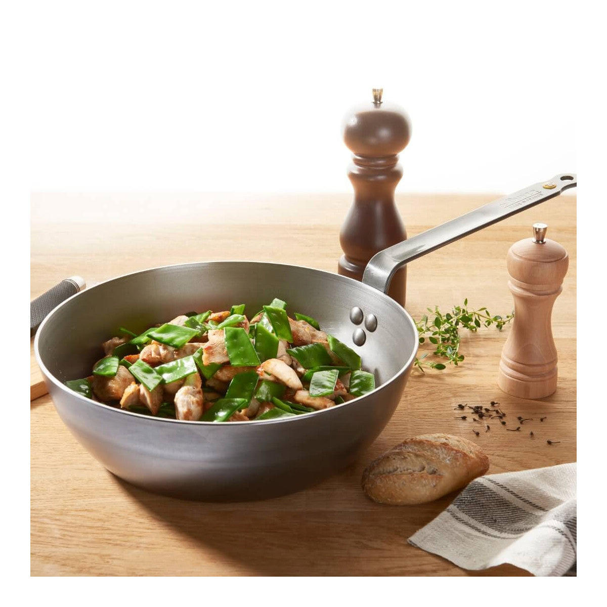 KOCHTOPF Mineral B Element 28 cm - Silberfarben, Metall (28cm) - De Buyer