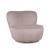 SESSEL Bunny Taupe 90/90/75 cm - Taupe, Textil (90/75/90cm) - LABEL51