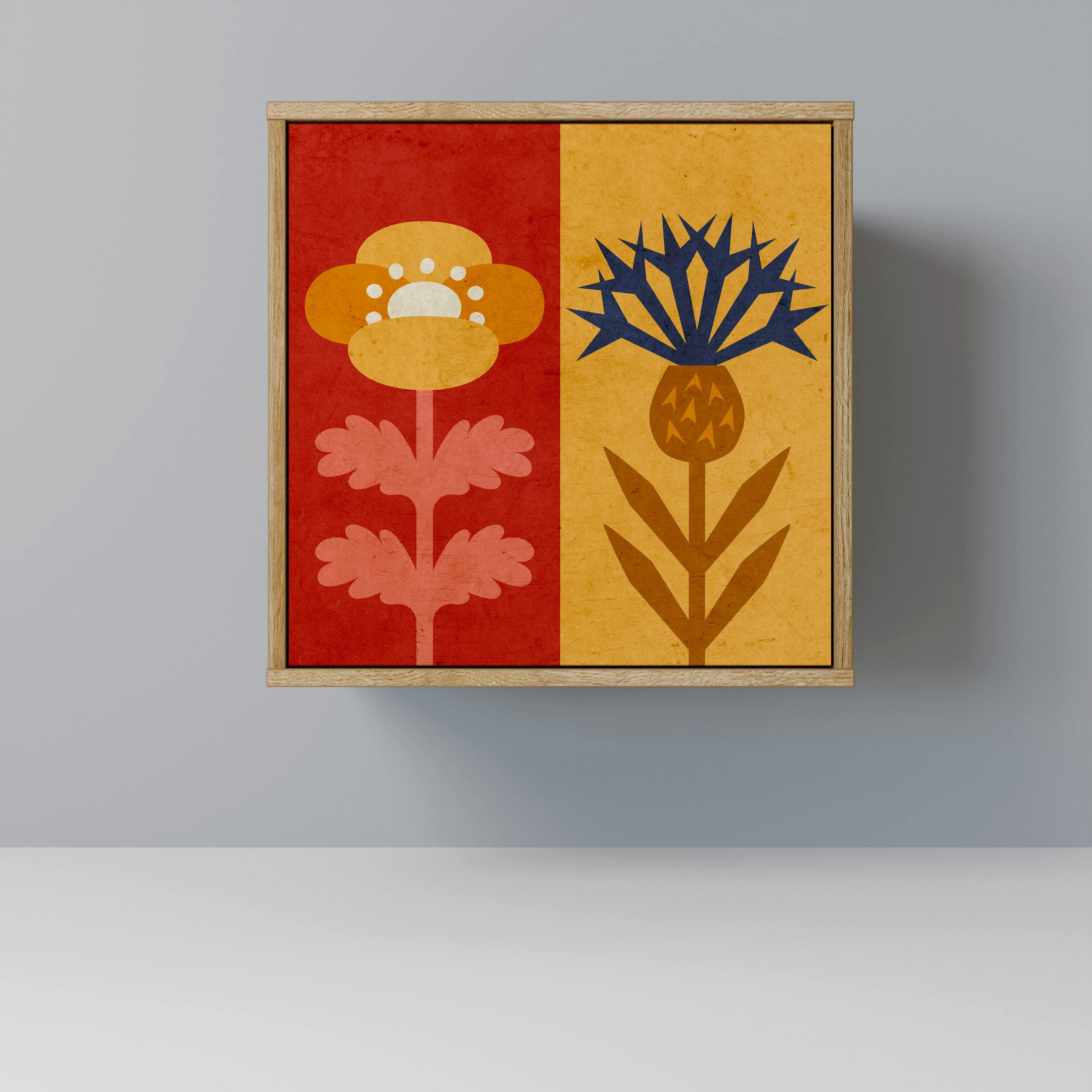SpaceRebels Sideboard Eiche 57.5x57.5x42 cm