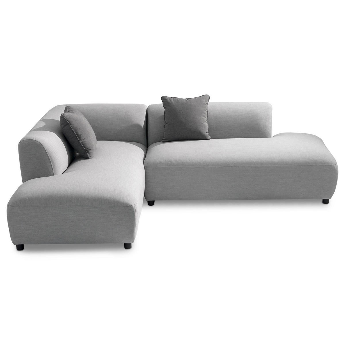 GARTENSOFA CALABRIA - Hellgrau, Kunststoff (251/74/193cm) - IDIMEX