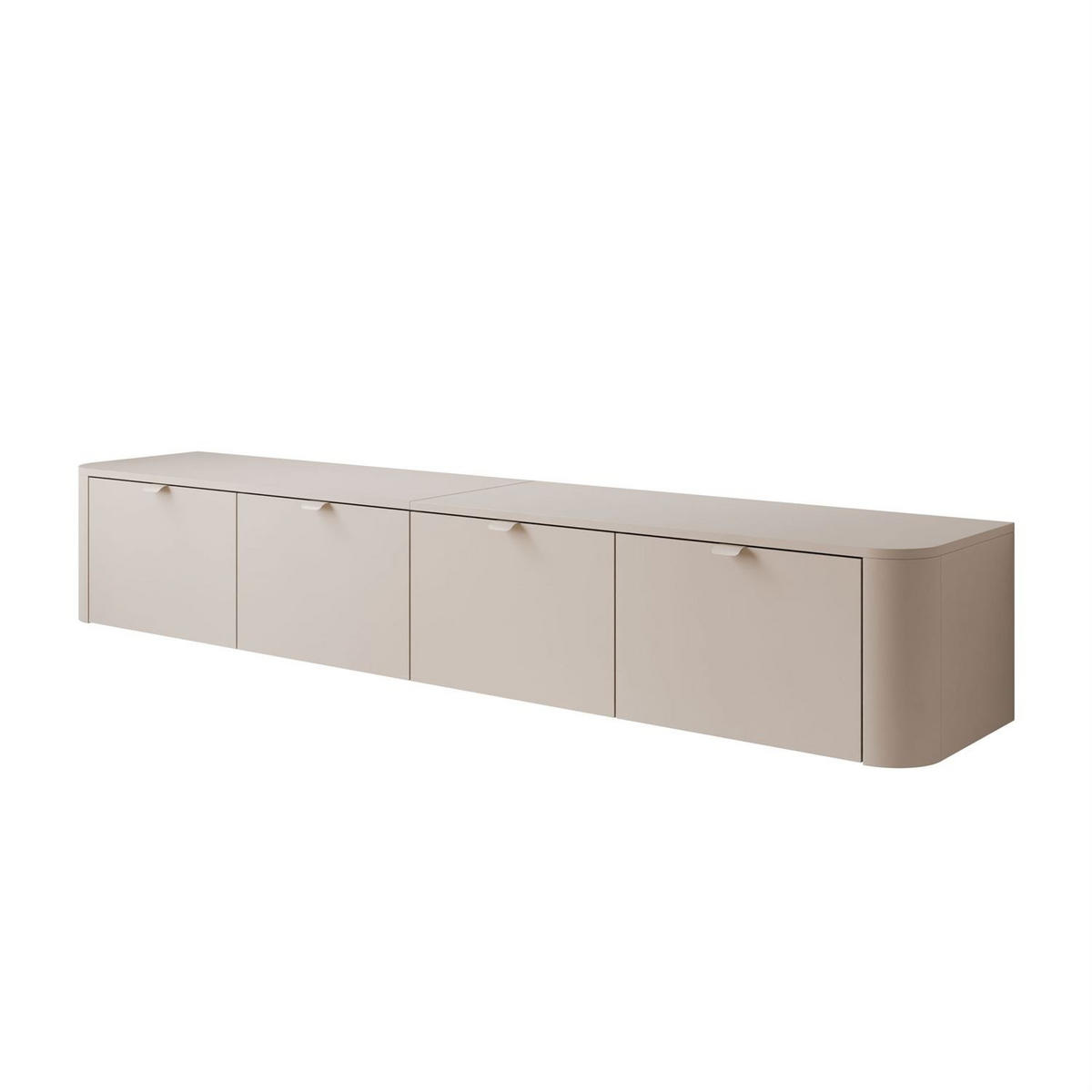 TV-HÄNGESCHRANK CELESTE mit LED-Beleuchtung, Kaschmir Griffe - Kaschmir, Holzwerkstoff (200/33.5/40cm) - Lookway
