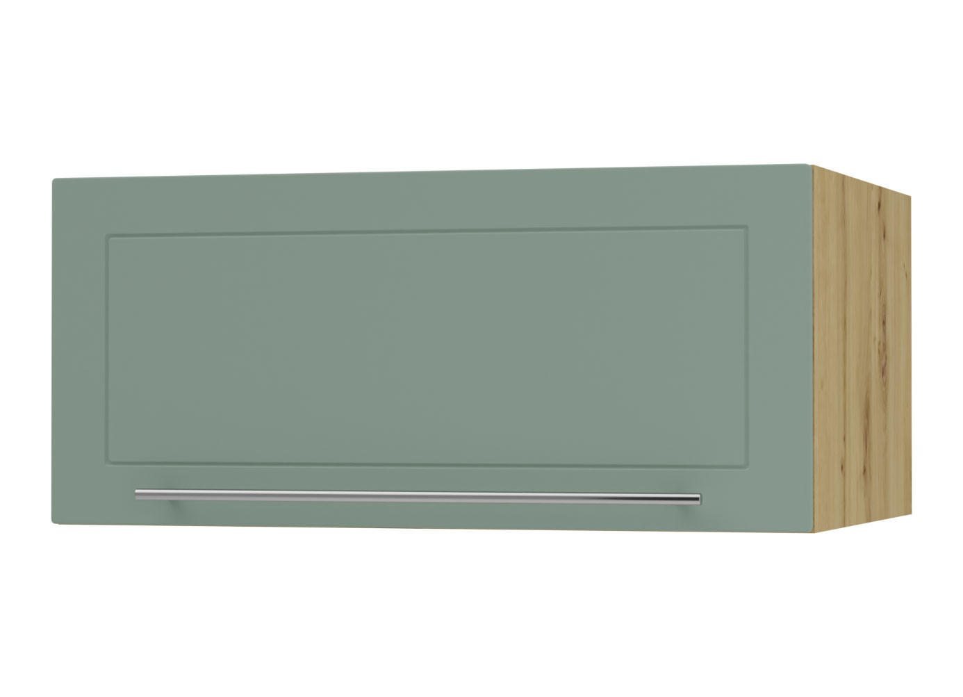 KLAPPHÄNGESCHRANK Kvantum W6B/80 Mint Matt / Eiche Artisan Matt 80 / 59 / 36cm - Eiche Artisan/Mintgrün, Holz/Holzwerkstoff (80/36/59cm) - Feldmann-Wohnen