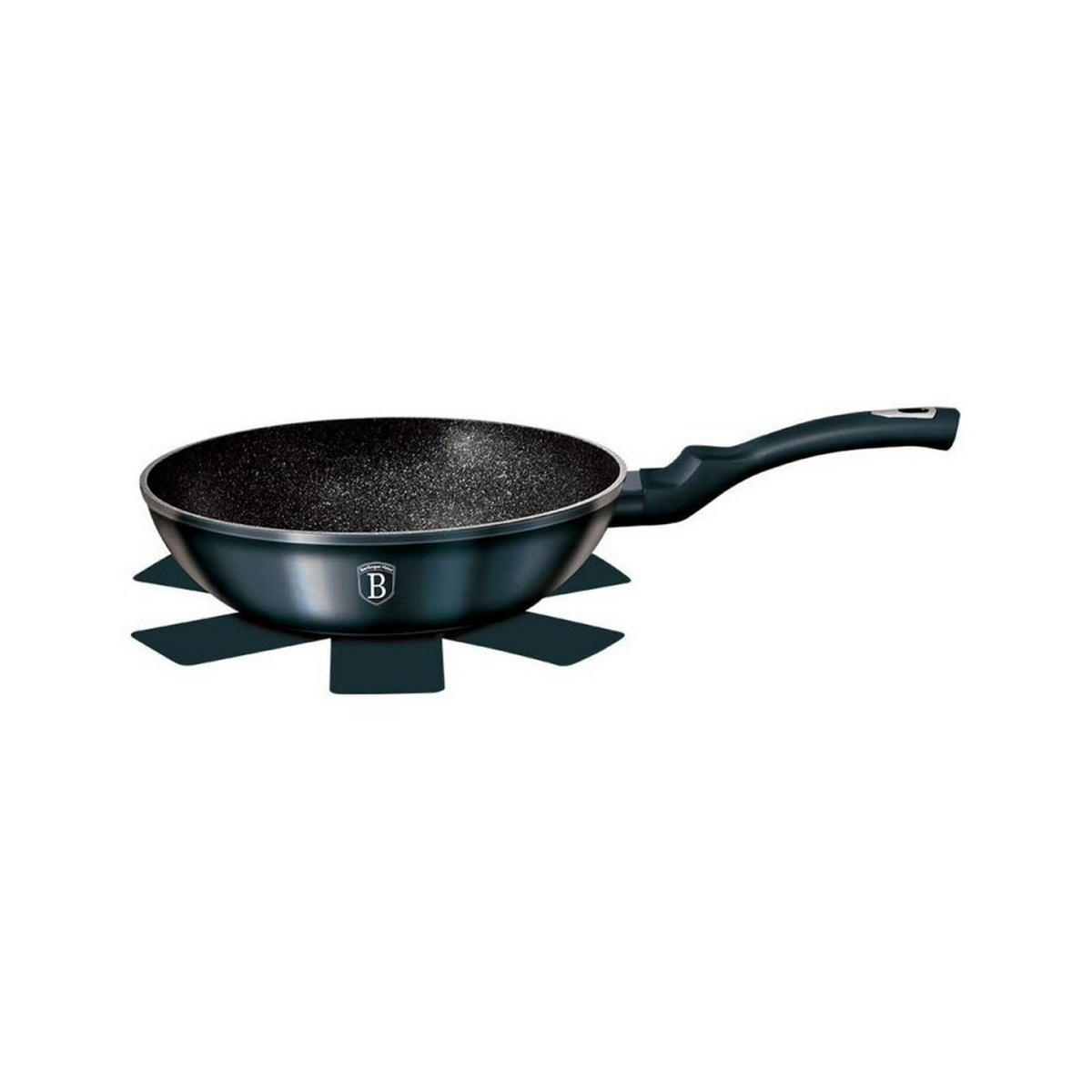 PFANNE Türkis 28/28/9 cm BH1875 - Türkis, Metall (28cm) - Berlinger Haus