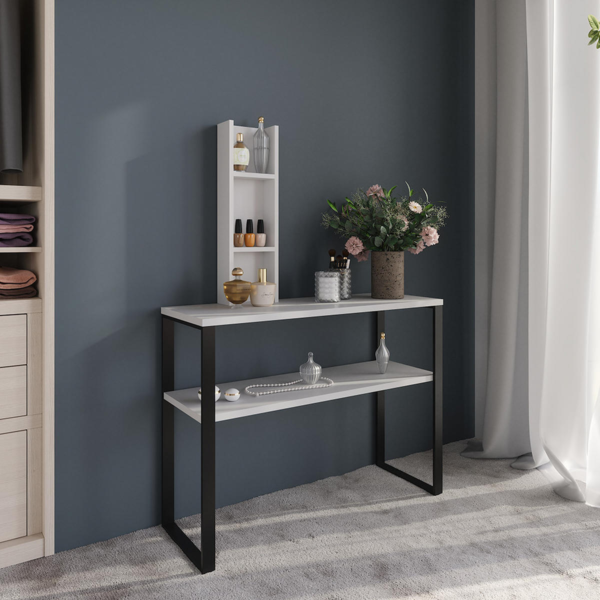 PŘÍBORNÍK Sherry Bílá - bílá, kompozitní dřevo (20/65/10cm) - Vicco