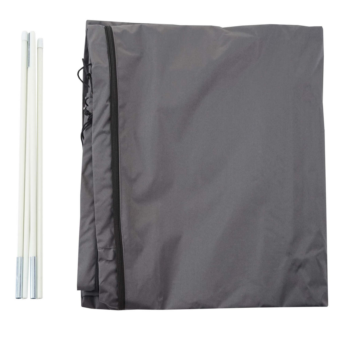 SCHIRMHÜLLE 370cm für-Marktschirm HxBxT 370x90x1cm anthrazit mit Reißverschluss - Anthrazit, Textil (90/370/1cm) - PROREGAL