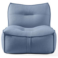 GARTENSESSEL LOVIA Lounge-Sessel, Marineblau/Weiß - Dunkelblau, Textil (90/82/106cm) - KONSIMO®