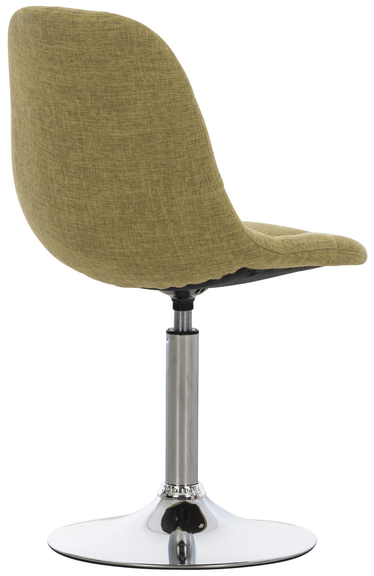 DREHSTUHL Stoff grün - Chromfarben/Grün, Textil/Metall (48/84/52cm) - CLP