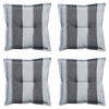 SITZKISSEN Banda 50/50 cm 4er-Set - Grau, Textil (50/5/50cm) - Madison