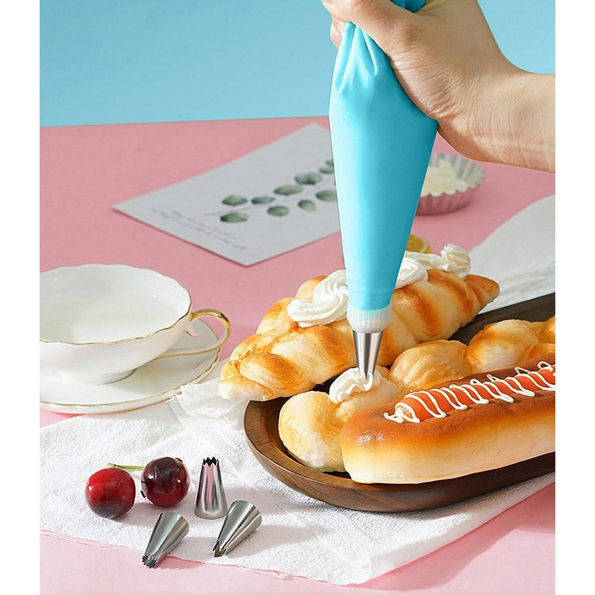 SPRITZBEUTEL Set 50-teilig mit 31 Tüllen - Multicolor, Kunststoff (30.8/3/31.5cm)