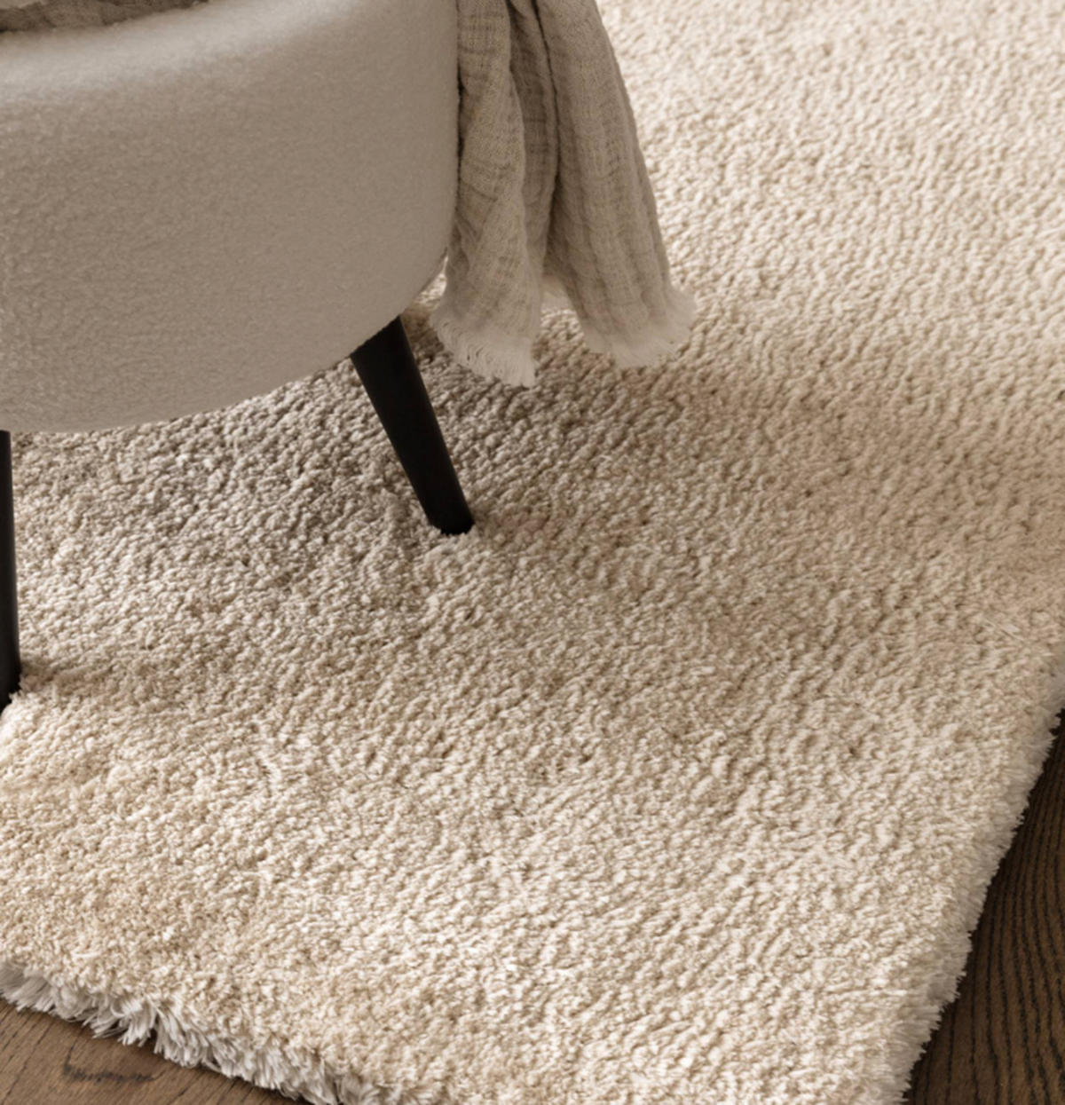 TEPPICH Wohn-/Schlafzimmer Langflor SPLENDOUR Beige 80x150 cm - Beige, Textil (80/150cm) - Novatrend