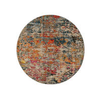 TEPPICH Casa Multicolor ø 200 cm rund - Multicolor, Naturmaterialien/Textil (200/200cm) - benuta