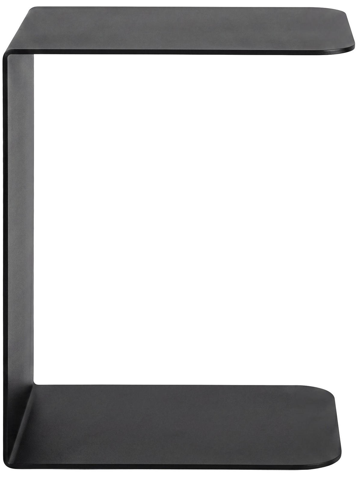 BEISTELLTISCH eckig 28/38/48 cm Metall Schwarz - Schwarz, Metall (38/28/48cm) - CLP