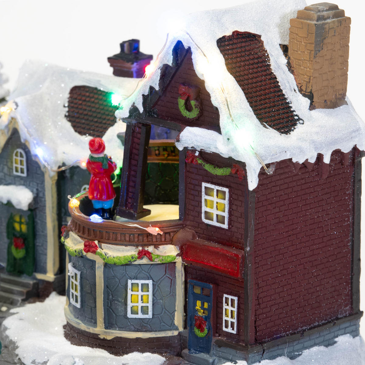 WEIHNACHTSDORF mit Beleuchtung 45/20,5/29,5 cm - Multicolor, Kunststoff (20.5/29.5/45cm) - Fééric Lights and Christmas