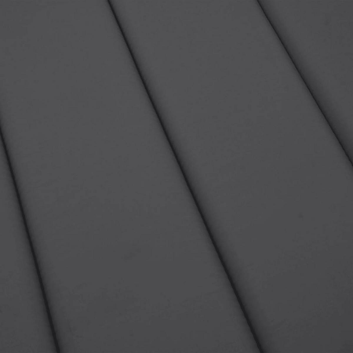 SONNENLIEGEN-AUFLAGE Anthrazit 180/60/4 Cm Oxford-Gewebe - Anthrazit, Textil (60/4/180cm) - vidaXL