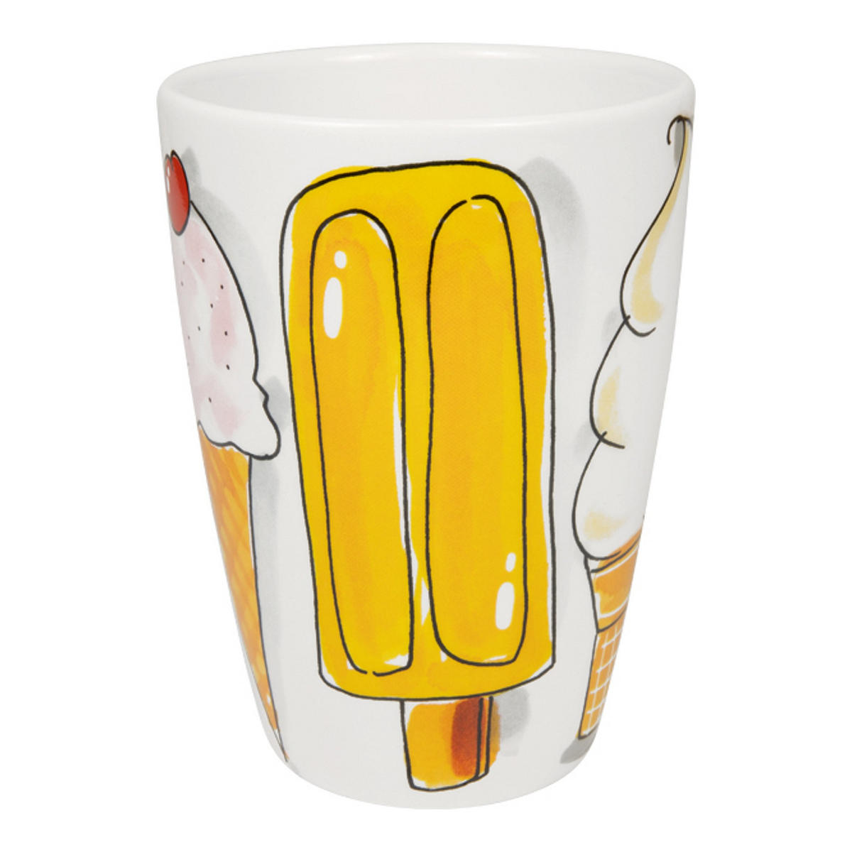 XL-BECHER Eis in Bunt - 500 ml - Multicolor, Keramik (0.5L) - Blond Amsterdam