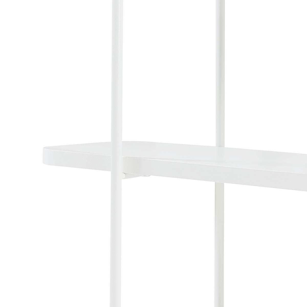 WANDREGAL Østfold - Weiß, Holzwerkstoff/Metall (80/100/21cm) - [en.casa]