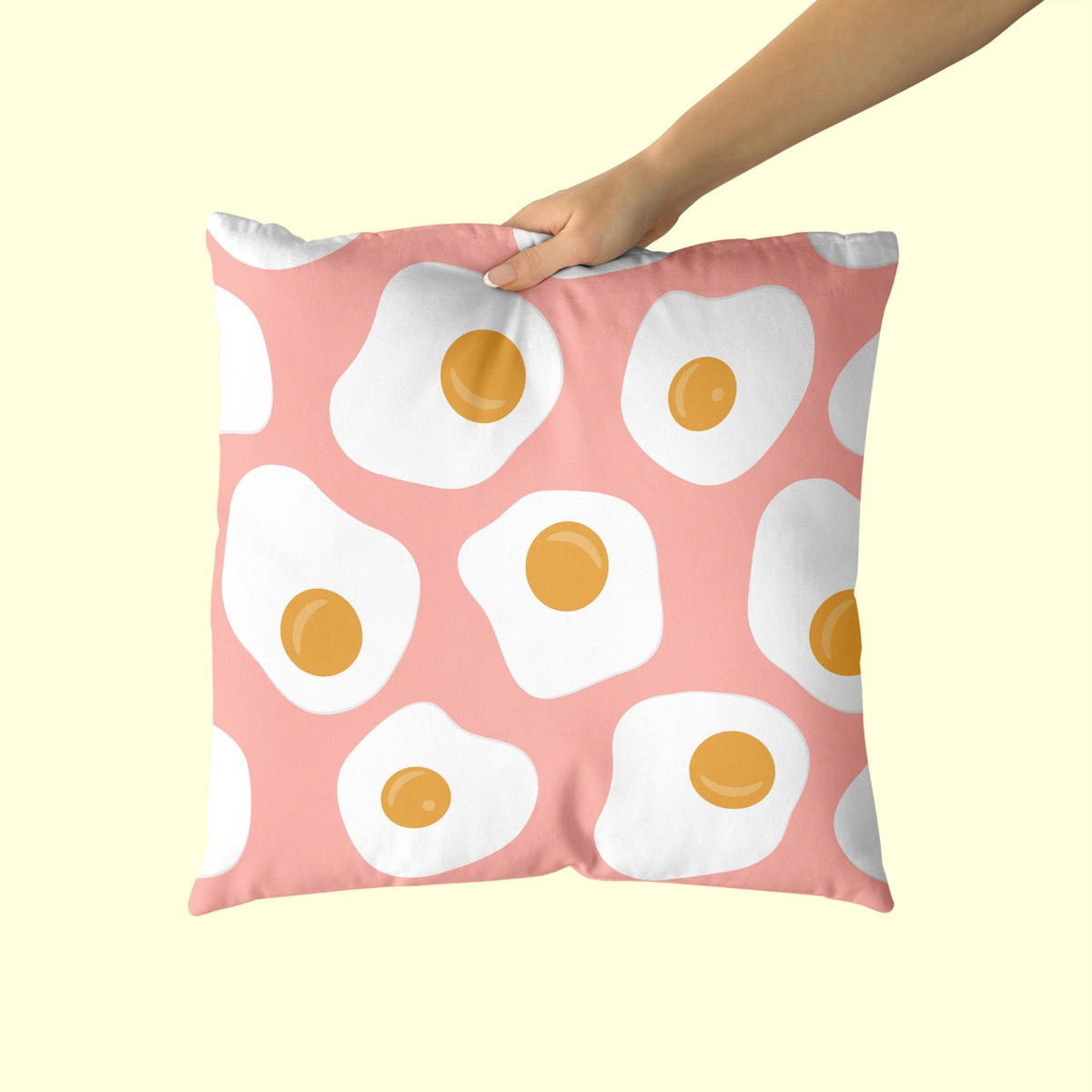 KISSENBEZUG dekorativ yummy 50x50 cm (2er pack) mehrfarbig - Multicolor, Textil (50/50cm) - Happy Friday