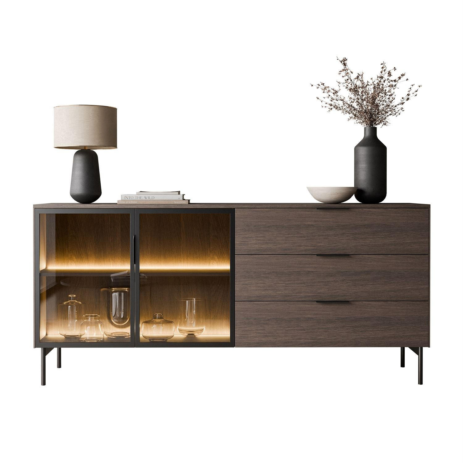Lookway Sideboard Eiche 181x83x39 cm