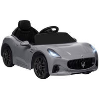 KINDER ELEKTROAUTO, Grau, Kunststoff, Metall - Grau, Kunststoff (98/59/43cm) - AIYAPLAY