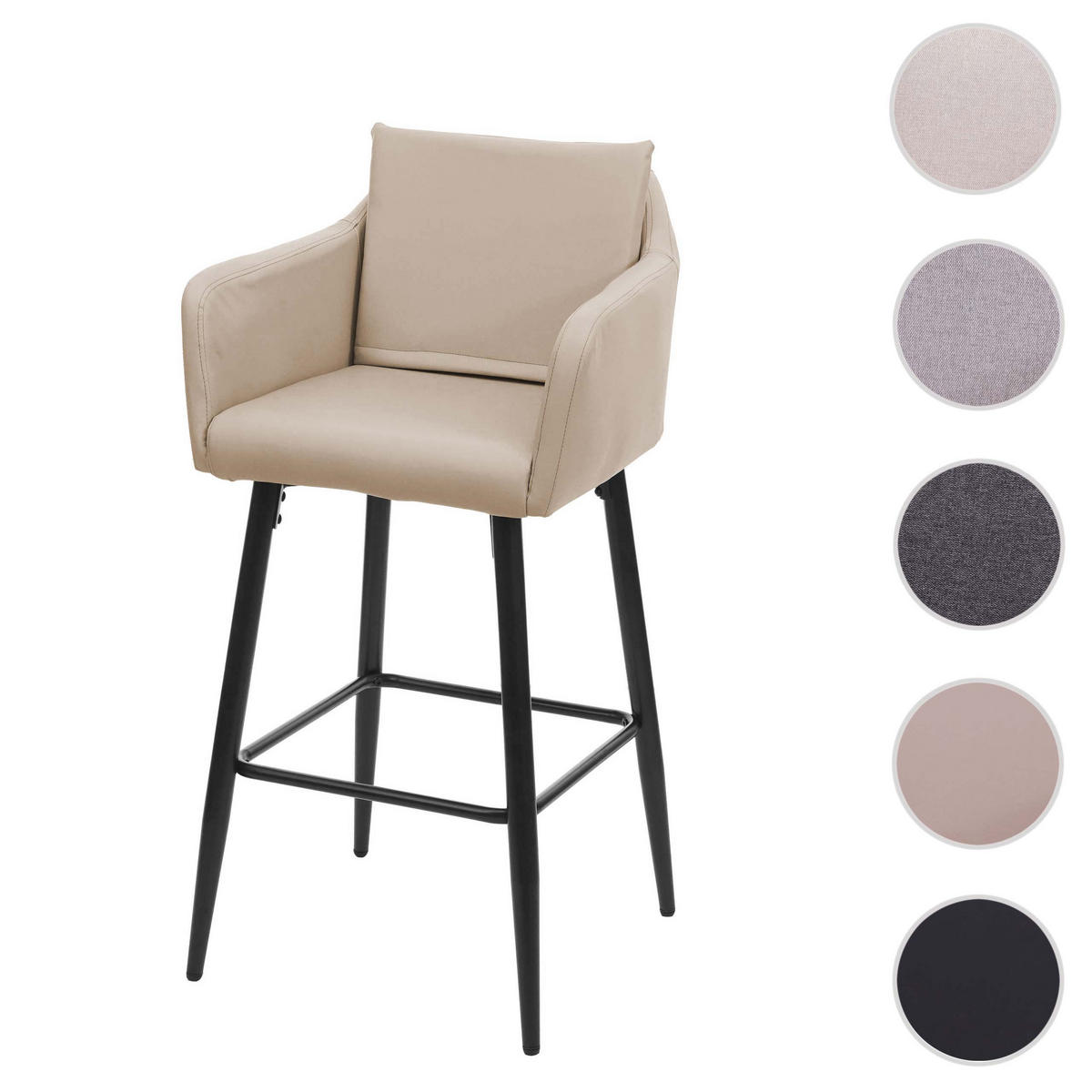 BARHOCKER Beige - Beige, Textil (54/105/53cm) - MCW