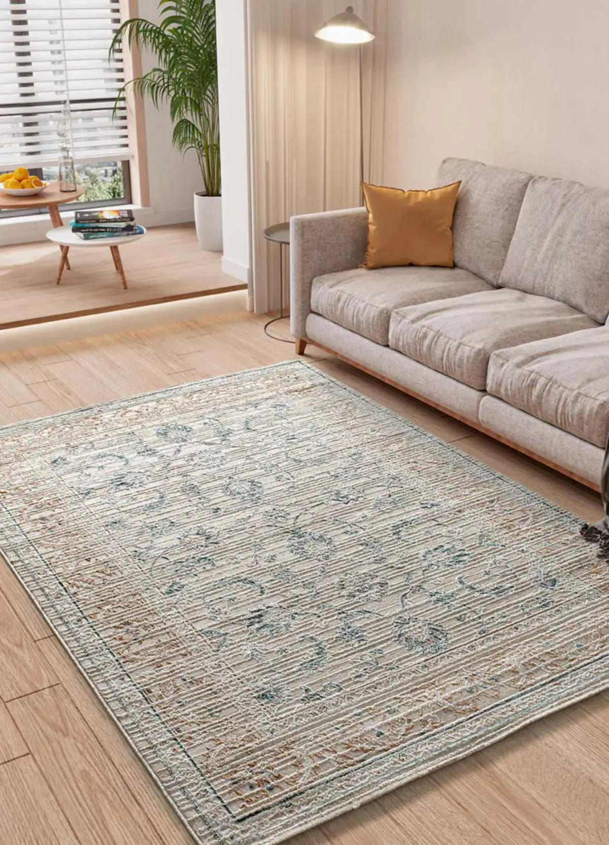 KURZFLORTEPPICH Mehrfarbig Keops 154/230 cm - Beige/Multicolor, Naturmaterialien/Textil (154/230cm) - Atticgo