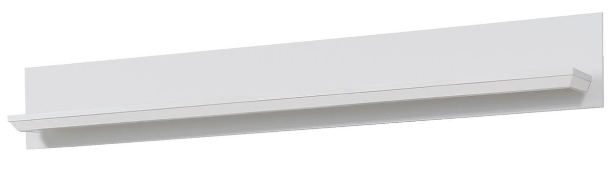 WANDBOARD weiß Landhaus, Wandregal 139 x 21 cm Bücherregal - Weiß, Holzwerkstoff (139/21/18cm) - Top.Furn