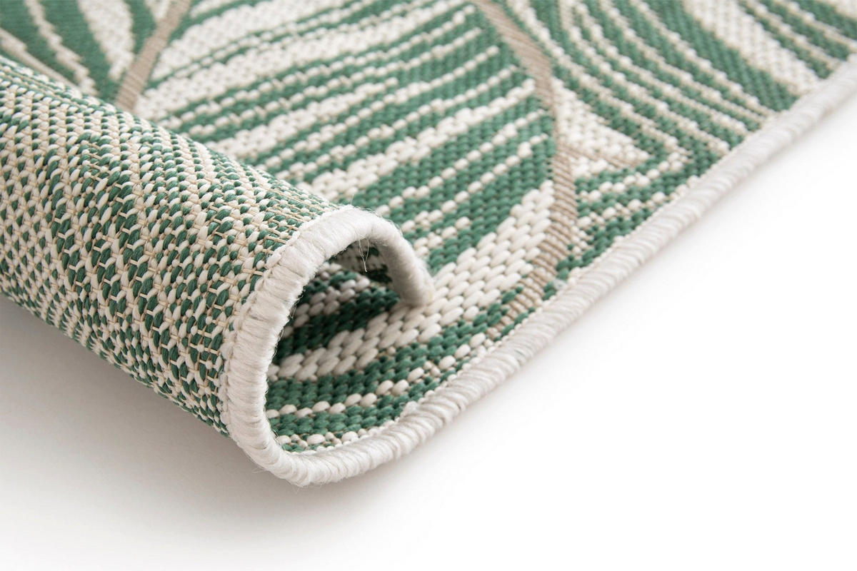 DESIGN Teppich für Innen- und Außenbereich robust grün - Grün, Textil (200/290cm) - AFK Living
