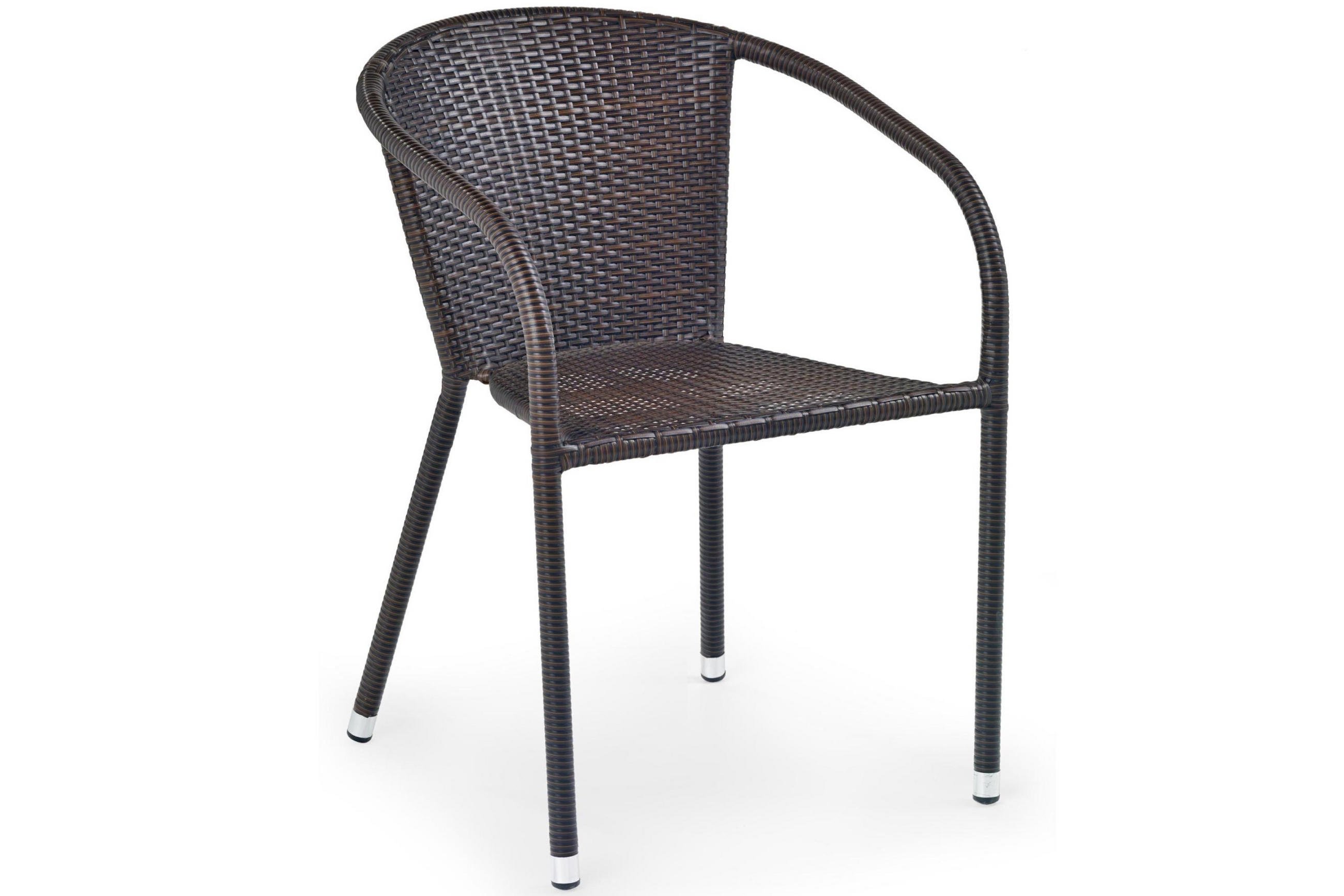 Konsimo® Gartenstuhl Dunkelbraun 78x57x57 cm