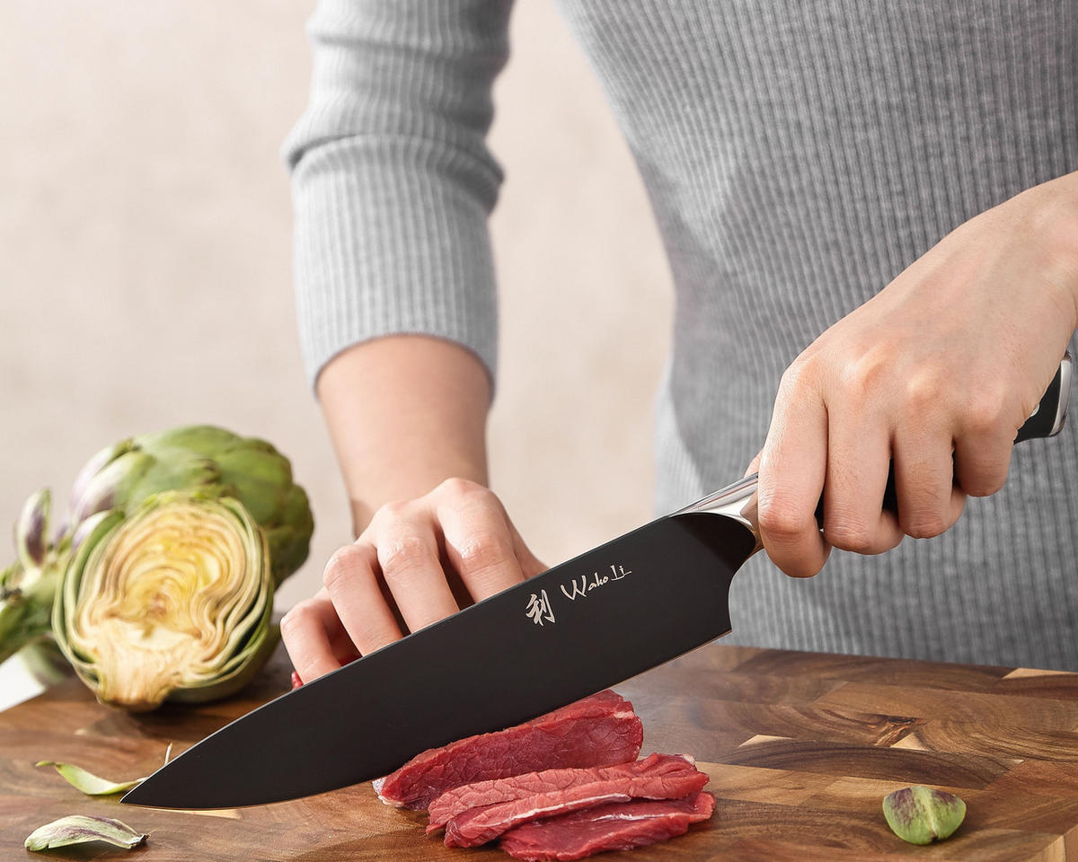 CHEFMESSER 20 cm - Schwarz, Metall (32cm) - Wakoli